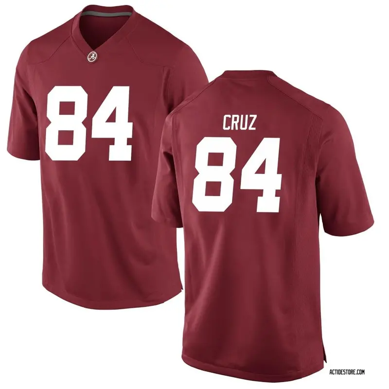 Game Men's Colby Cruz Alabama Crimson Tide Crimson Football College Jersey