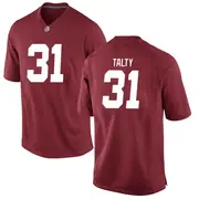 Game Men's Conor Talty Alabama Crimson Tide Crimson Football College Jersey