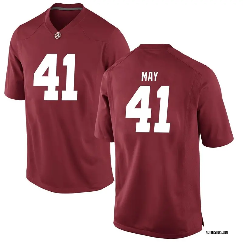 Game Men's Jack May Alabama Crimson Tide Crimson Football College Jersey