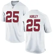 Game Men's Jahlil Hurley Alabama Crimson Tide White Football College Jersey