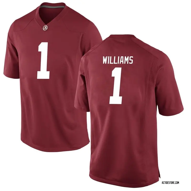 Game Youth Jameson Williams Alabama Crimson Tide Crimson Football College Jersey