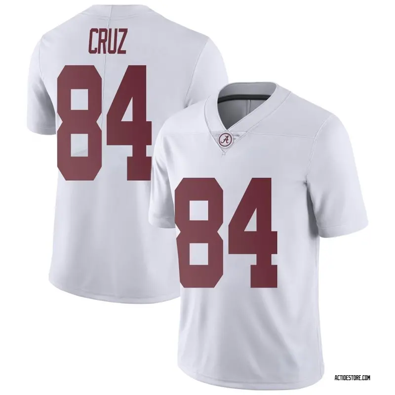 Limited Men's Colby Cruz Alabama Crimson Tide White Football College Jersey