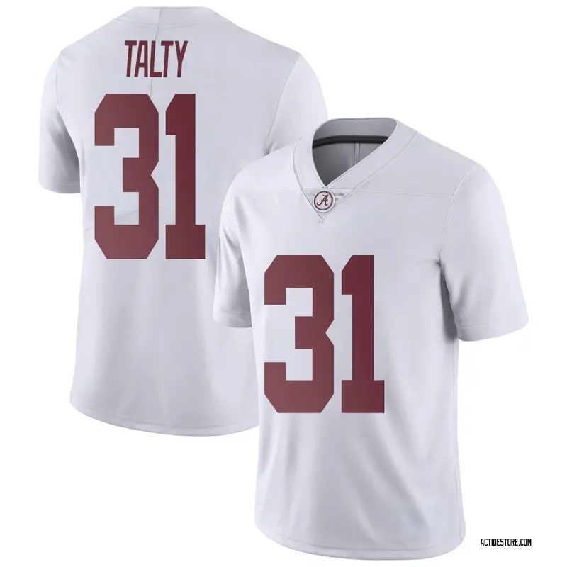 Limited Men's Conor Talty Alabama Crimson Tide White Football College Jersey