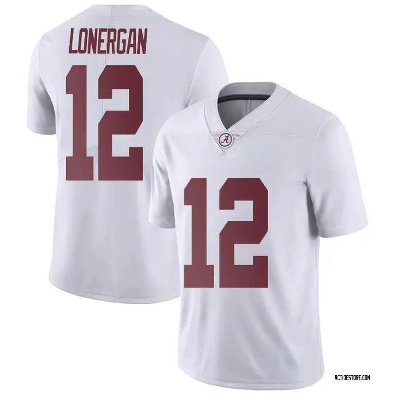 Limited Men's Dylan Lonergan Alabama Crimson Tide White Football College Jersey