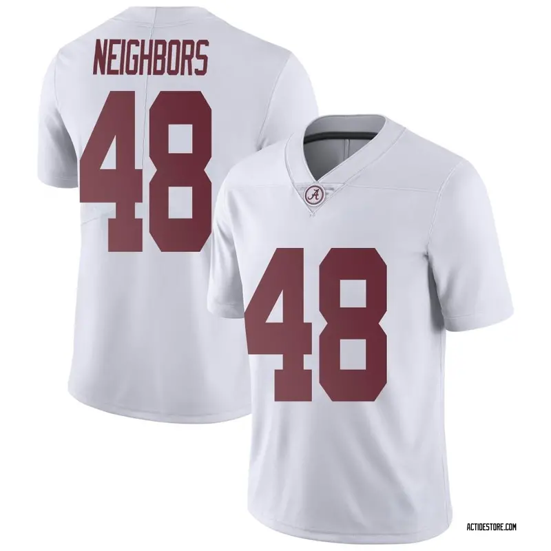 Limited Men's Hayden Neighbors Alabama Crimson Tide White Football College Jersey