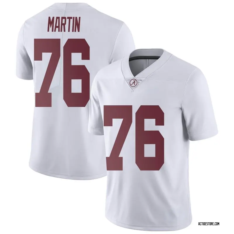 Limited Men's JD Martin Alabama Crimson Tide White Football College Jersey