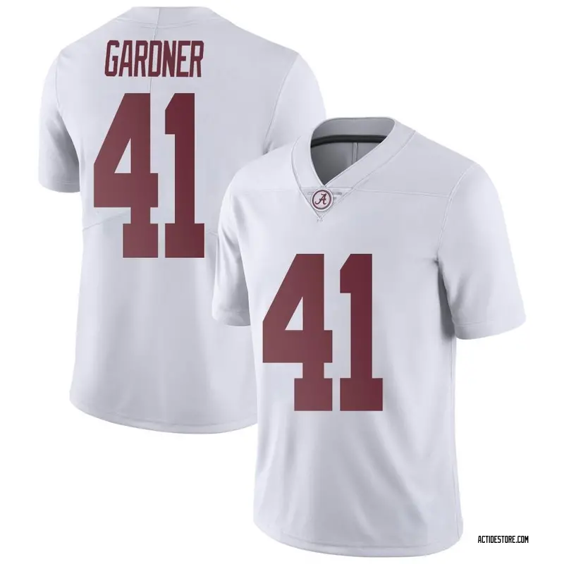 Limited Men's JR Gardner Alabama Crimson Tide White Football College Jersey