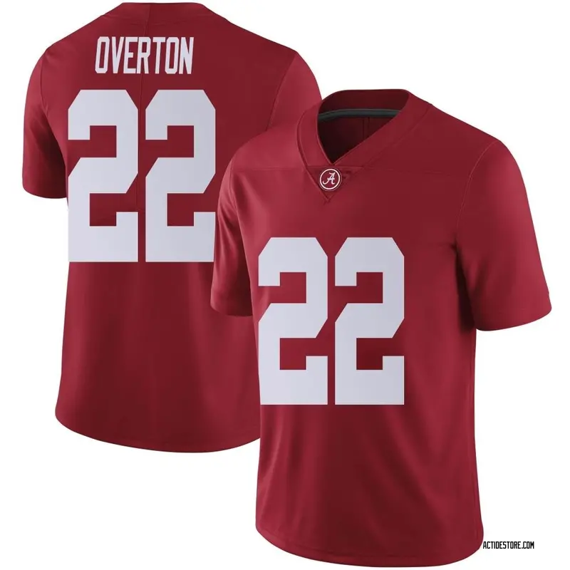 Limited Men's LT Overton Alabama Crimson Tide Crimson Football College Jersey