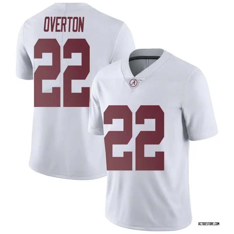 Limited Men's LT Overton Alabama Crimson Tide White Football College Jersey