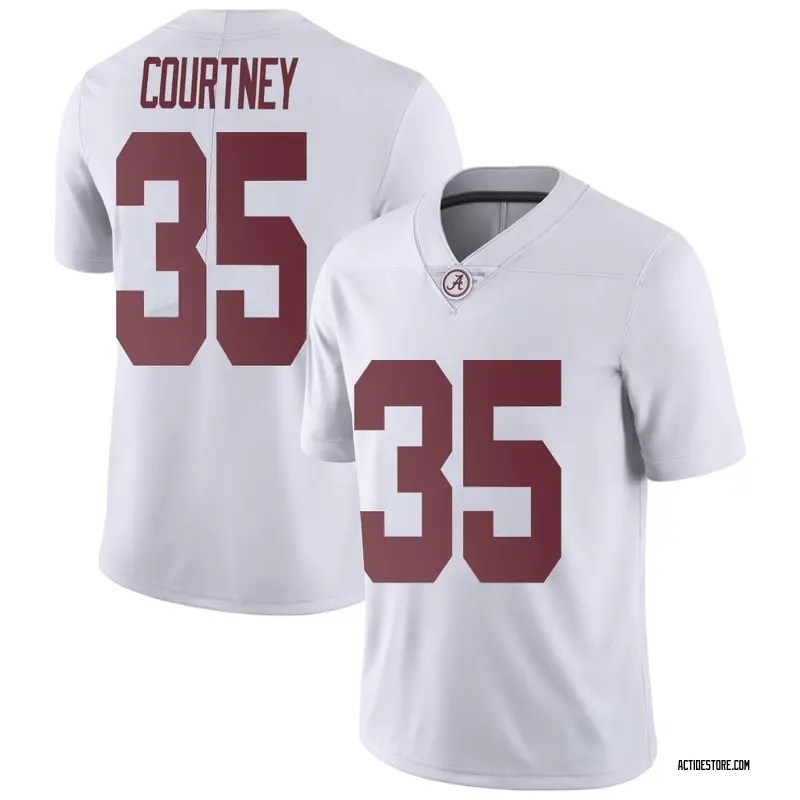 Limited Men's Zarian Courtney Alabama Crimson Tide White Football College Jersey