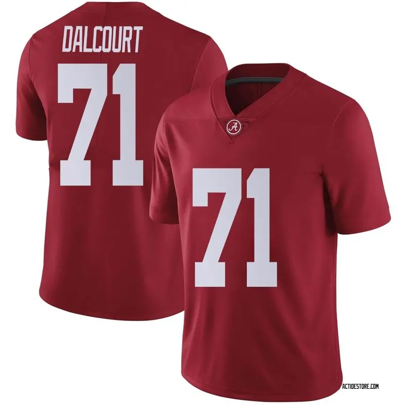 Limited Youth Darrian Dalcourt Alabama Crimson Tide Crimson Football College Jersey