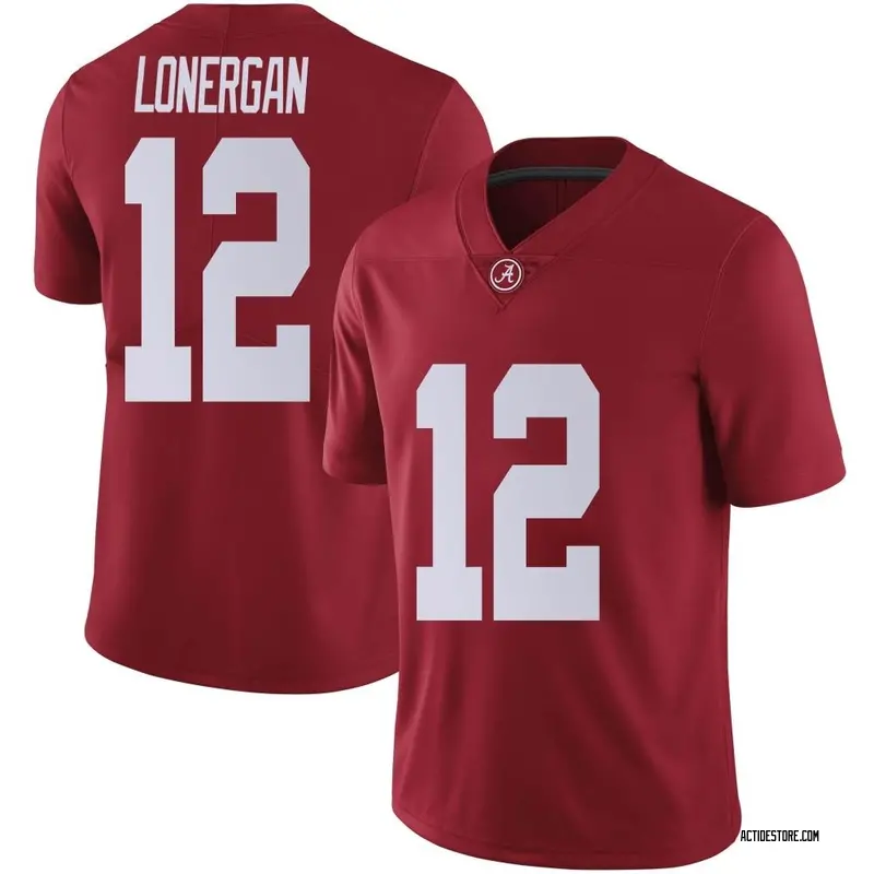 Limited Youth Dylan Lonergan Alabama Crimson Tide Crimson Football College Jersey