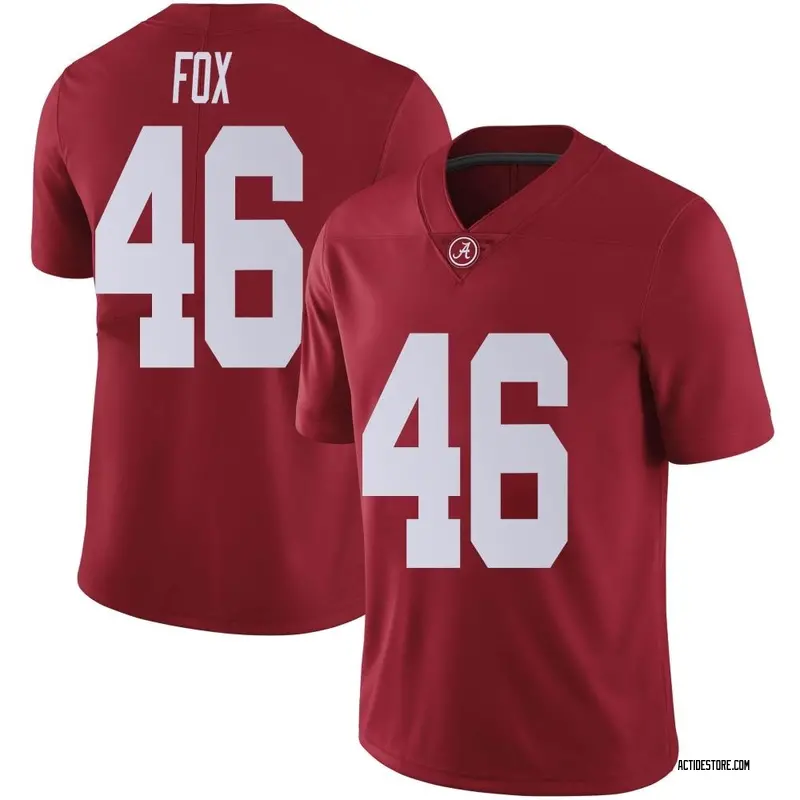 Limited Youth Peyton Fox Alabama Crimson Tide Crimson Football College Jersey