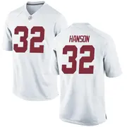 Replica Men's Griffin Hanson Alabama Crimson Tide White Football College Jersey