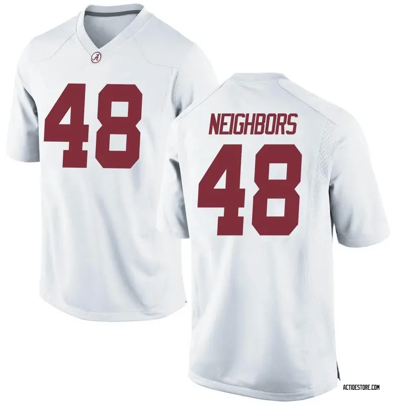 Replica Men's Hayden Neighbors Alabama Crimson Tide White Football College Jersey