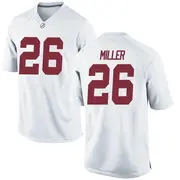 Replica Men's Jam Miller Alabama Crimson Tide White Football College Jersey