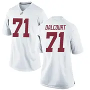 Replica Women's Darrian Dalcourt Alabama Crimson Tide White Football College Jersey