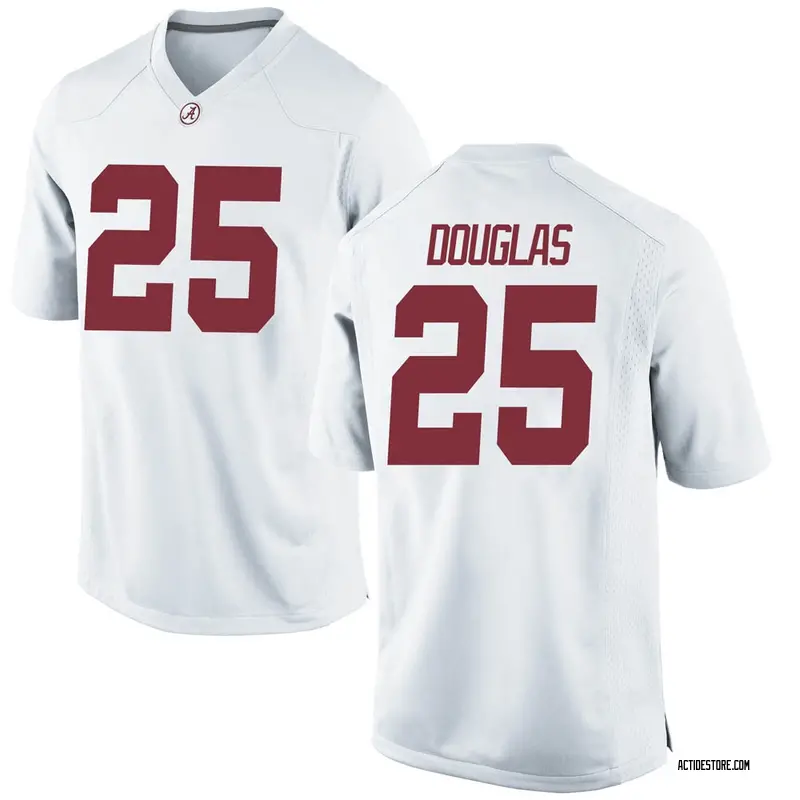 Replica Youth DJ Douglas Alabama Crimson Tide White Football College Jersey